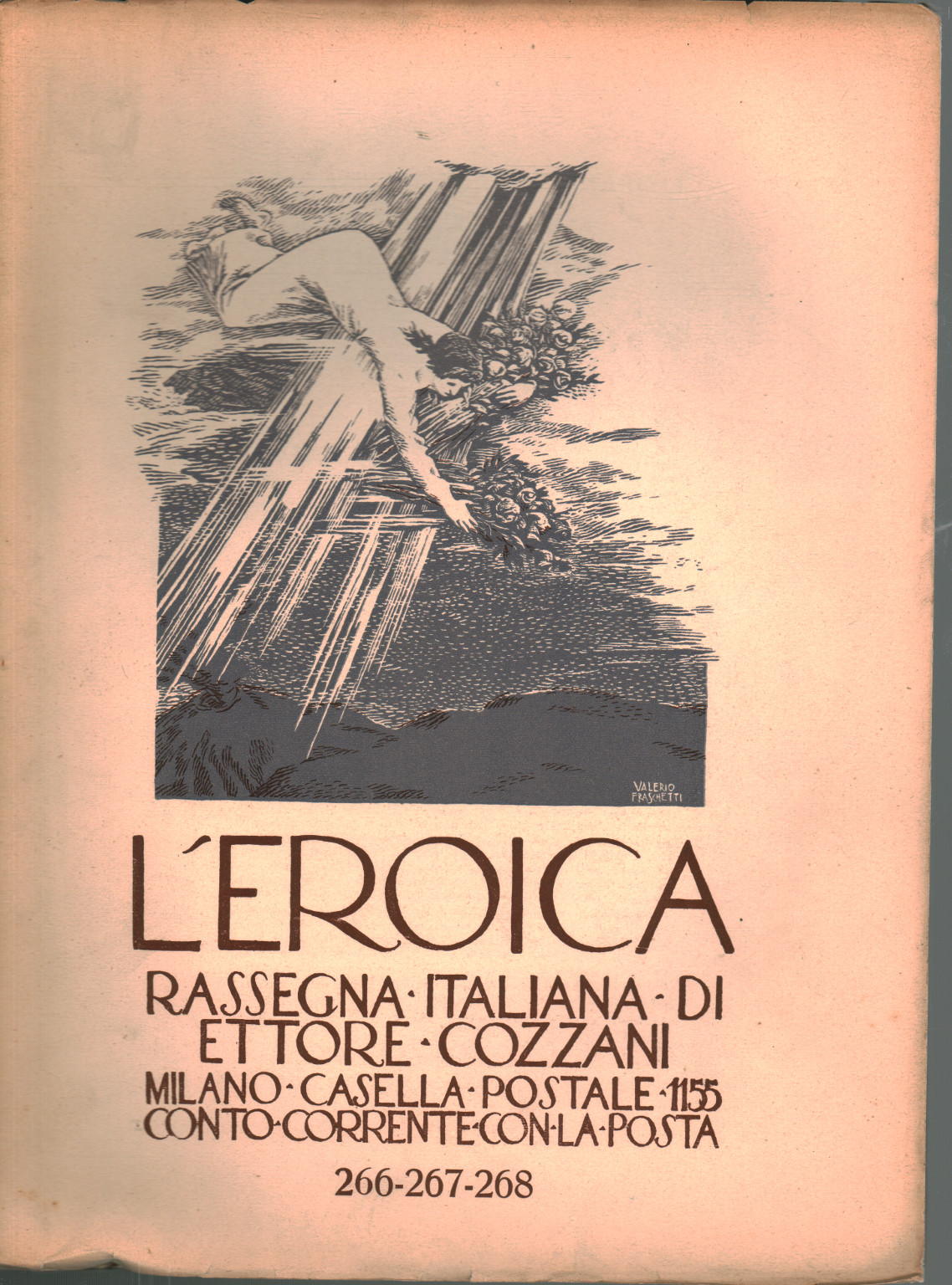 La heroica. Reseña italiana di Ettore Cozzani. Ann, s.una.