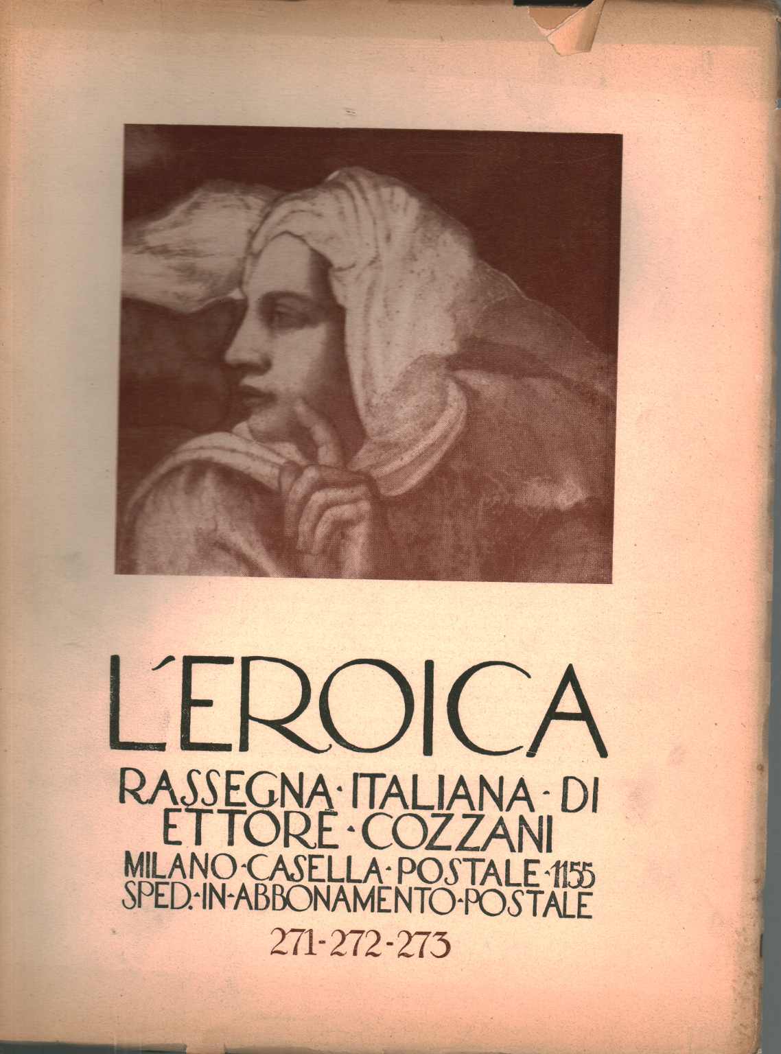 La heroica. Reseña italiana di Ettore Cozzani. Ann, s.una.