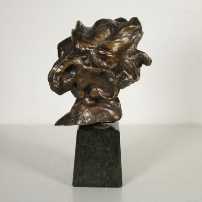 Bronzeskulptur Göttin mit verbundenen Augen von Vincenzo Aurisicchio