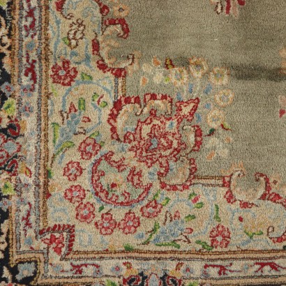 Handmade Kerman Carpet Iran Cotton Wool 1990s