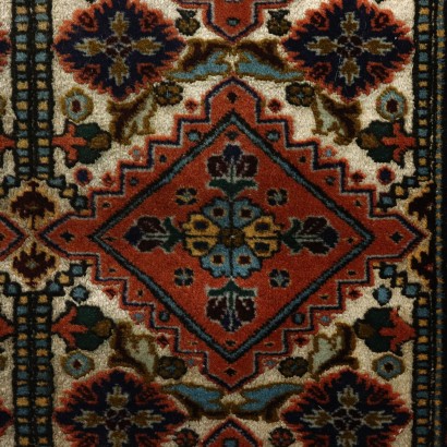 Handmade Ardebil Carpet Iran Wool Silk Cotton 1980s