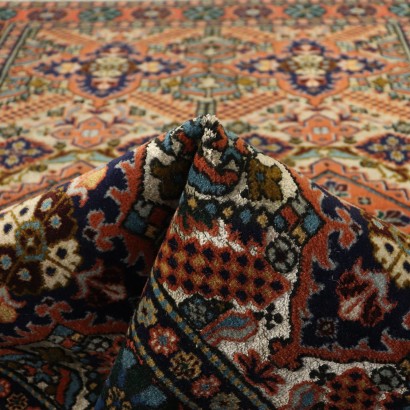 Handmade Ardebil Carpet Iran Wool Silk Cotton 1980s