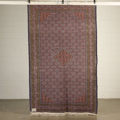 Tapis Biyar Coton Laine Noeud gros Fabrication manuelle Iran Années 90