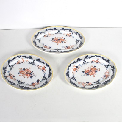 Set of Plates Lavenia Ceramic Italy 20th Century