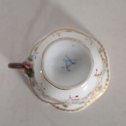 Decorated Cup Manufactured in Sevres France Late 1800s