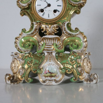 Horloge Jacob-Petit Céramique Style Baroque France Moitié '800