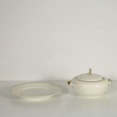 Set of Bavaria Plates While Porcelain Germany 20th Century