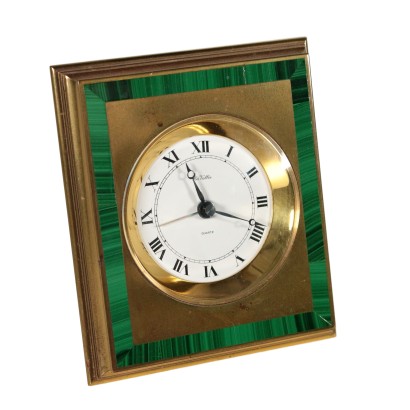 Horloge de Table Laiton Malachite '900