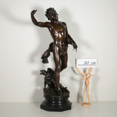 Orpheus and Cerberus by Adrieu Etienne Gaudez Bronze Sculpture