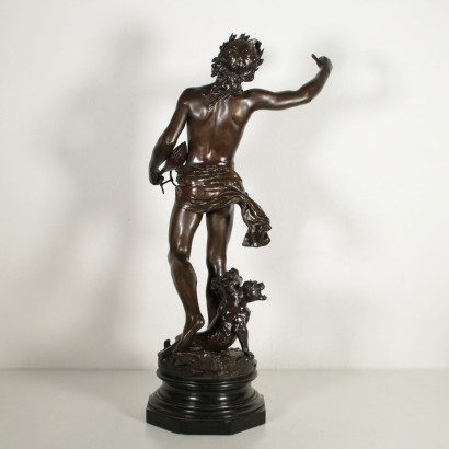 Bronzeskulptur Orpheus und Cerberus von Adrieu Etienne Gaudez
