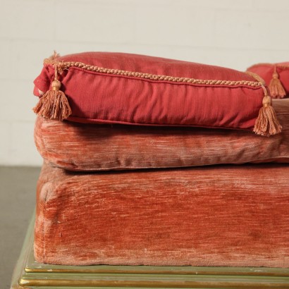 Revival Serpentine Sofa Bench Italy 20th Century