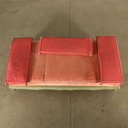 Revival Serpentine Sofa Bench Italy 20th Century