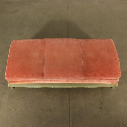 Revival Serpentine Sofa Bench Italy 20th Century