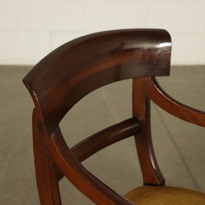 Pair of Armchairs and four Chairs Mahogany France 19th Century