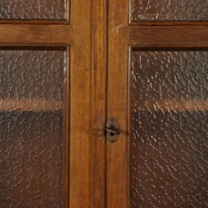 Cabinet with Glass Doors Vintage Italy 1940s