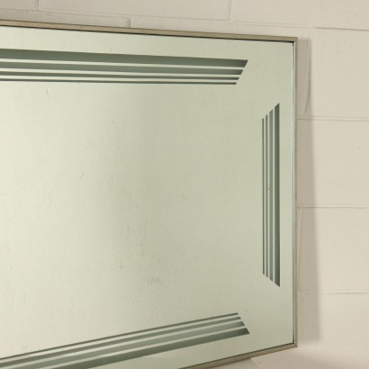 Miroir avec Prédisposition au Rétro-Eclairage Vintage Italie Années 60