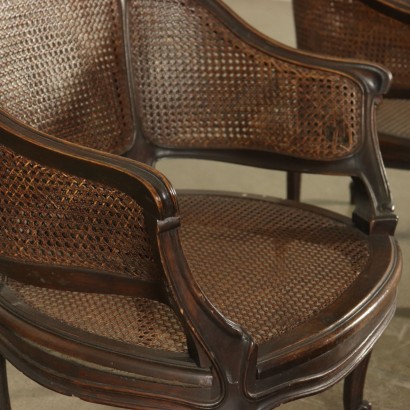 Pair of Revival Armchairs Italy 20th Century