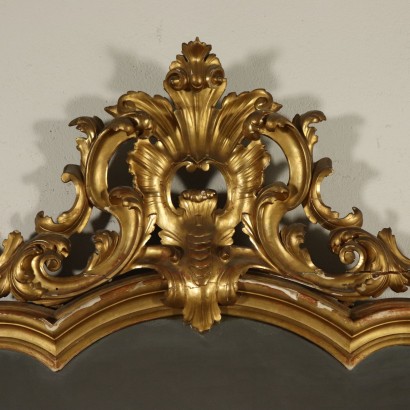 Large Carved Gilded Mirror Italy 19th Century