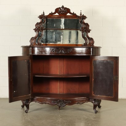 Buffet Acajou Miroir Fabriqué en Italie Moitié '800