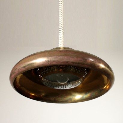 Ceiling Light Metal Vintage Italy 1960s