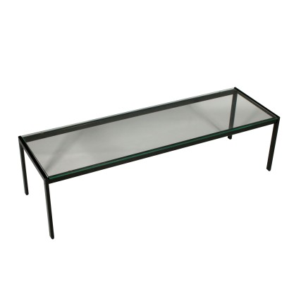 Coffee Table by Gae Aulenti Metal Glass Vintage Italy 1980s-1990s