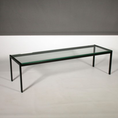 Coffee Table by Gae Aulenti Metal Glass Vintage Italy 1980s-1990s