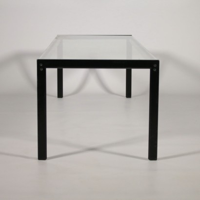 Coffee Table by Gae Aulenti Metal Glass Vintage Italy 1980s-1990s