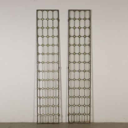 Pair of Glass Windows Italy 20th Century