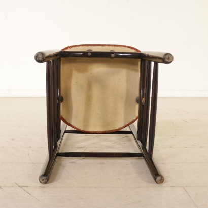 Sechs Stühle Schaumpolsterung Stoff Vintage Italien 60er Jahre