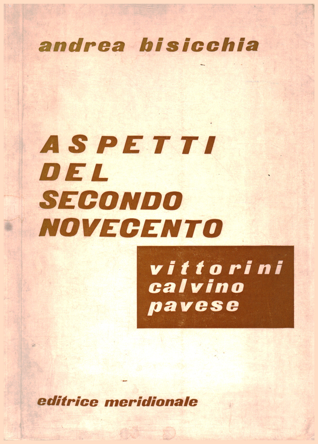 Aspetti del secondo Novecento, s.a.