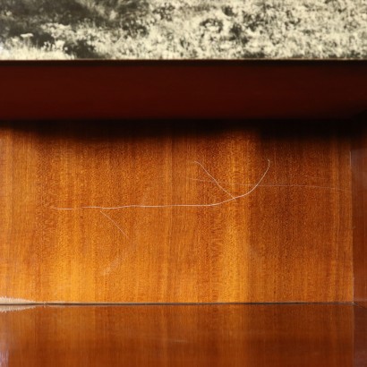 Cupboard Mahogany Veneer Vintage Italy 1960s