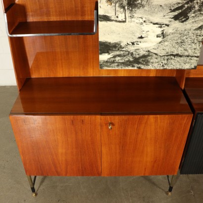 Cupboard Mahogany Veneer Vintage Italy 1960s