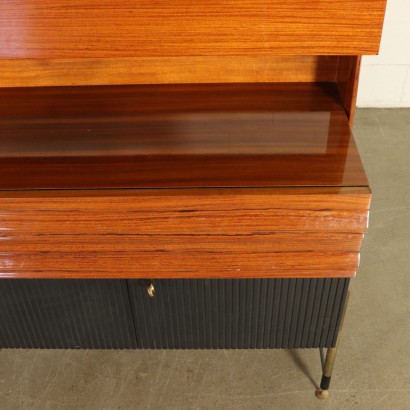 Cupboard Mahogany Veneer Vintage Italy 1960s