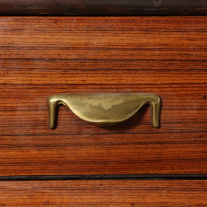 Vintage Buffet With Mirror in Rosewood Veneer Italy 1950s-1960s