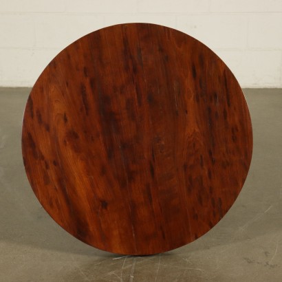 Mahogany Coffee Table Round Top Italy 19th Century