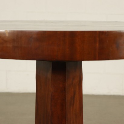 Mahogany Coffee Table Round Top Italy 19th Century