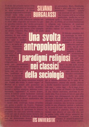 Una svolta antropologica. I paradigmi religiosi nei classici della sociologia