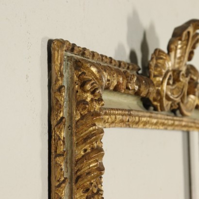 Gilded Lacquered Frame with Carvings Italy 18th Century