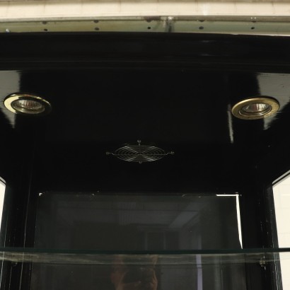 Pair of Revival Glass Cabinets Ebony Italy 20th Century