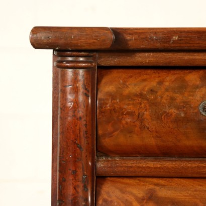 Mahogany Nightstand Restoration Style France 20th Century