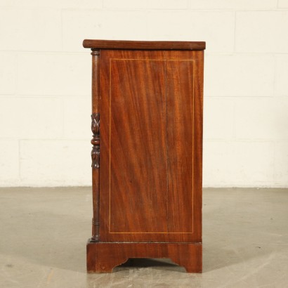 Mahogany Nightstand Restoration Style France 20th Century