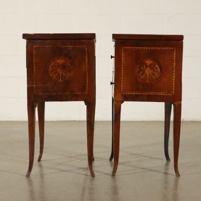 Pair of Nightstands Manufactured in Italy 20th Century