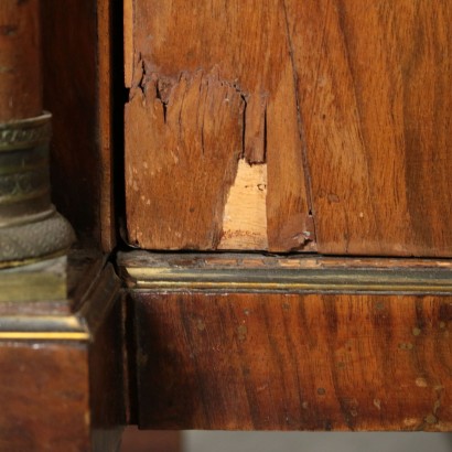 Pair of Empire Nightstands Walnut Italy Early 1800s