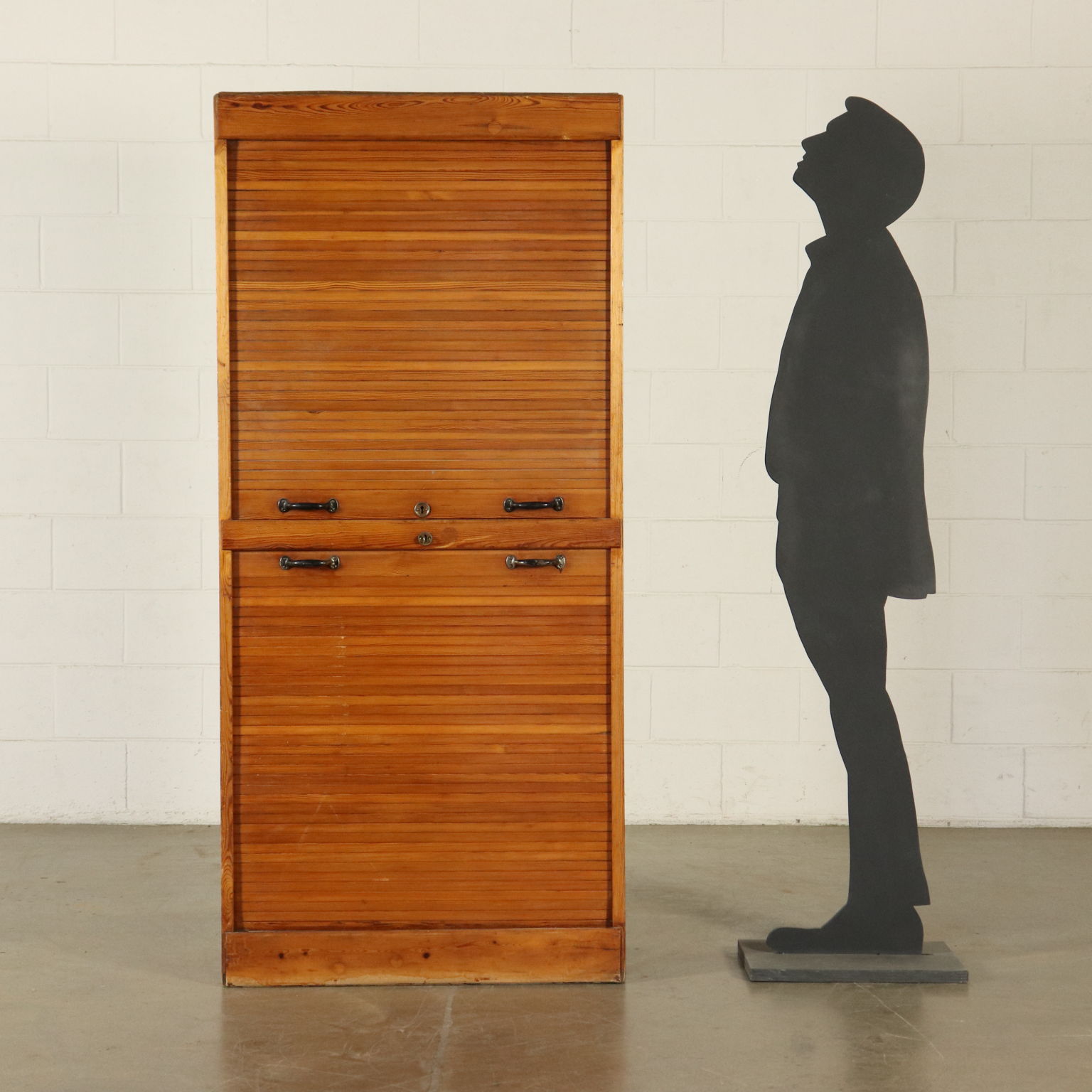Cabinet With Roll Up Doors Italy 20th Century Liberty Bottega