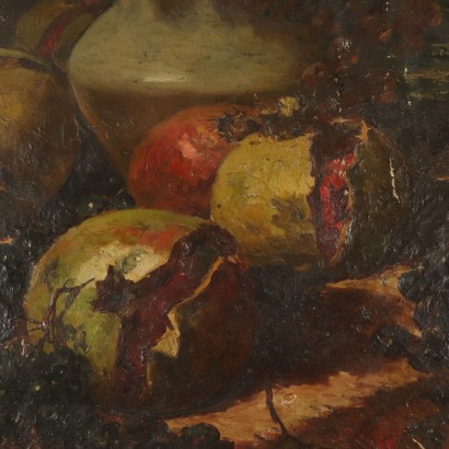 Nature morte de Riccardo Pellegrini Huile sur Toile '800-'900