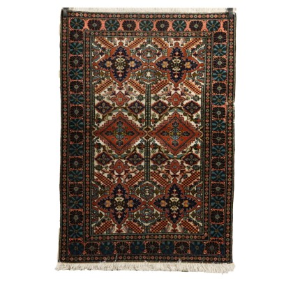 Handmade Ardebil Carpet Iran Wool Silk Cotton 1980s