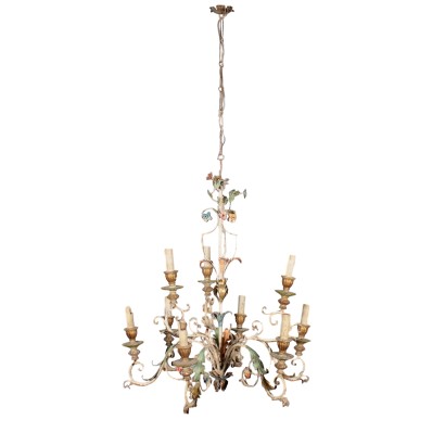 Lacquered Chandelier Italy First Half of 1900s