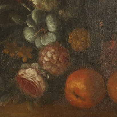 Nature morte avec Fleurs et Fruits Huile sur Toile '700