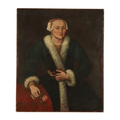 Female Portrait Oil Painting 18th Century