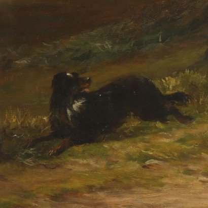 Louis Bosworth Hurt Weidende Kühe im Hochland Ölgemälde 1881